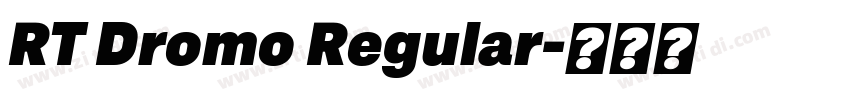 RT Dromo Regular字体转换 RT Dromo Regular字体转换